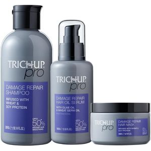 Trichup Pro Damage Repair – Pack Réparation & Lissage (Shampooing + Masque + Sérum)