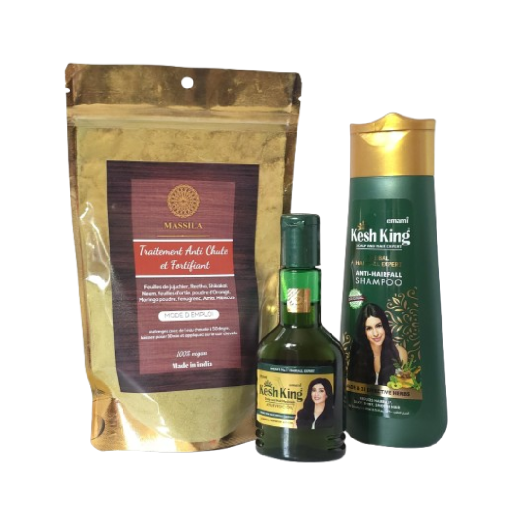 Le Kit Anti-Chute Kesh King Ayurvédique