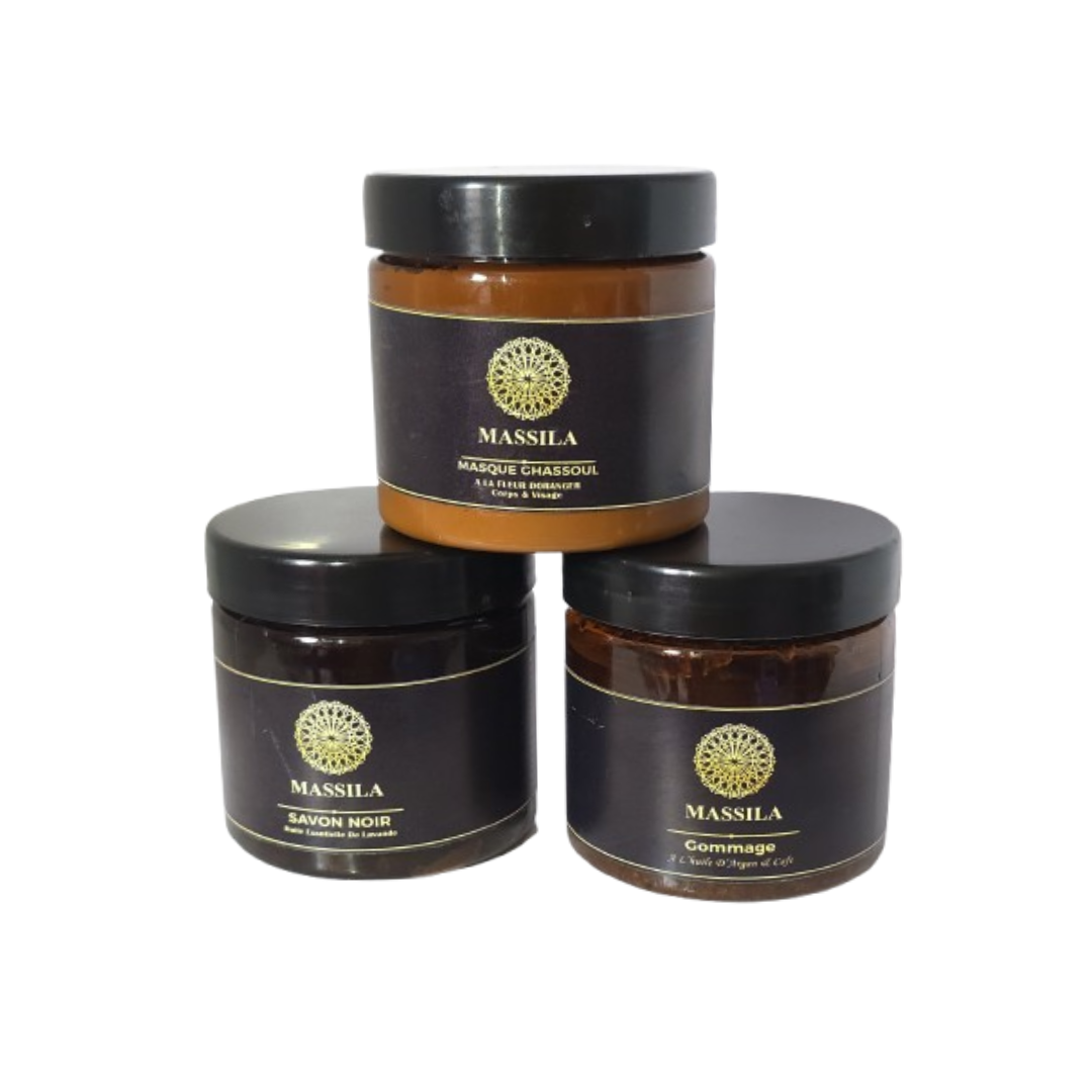 Le Trio Magique MASSILA - Rituel Complet de Soin Corporel