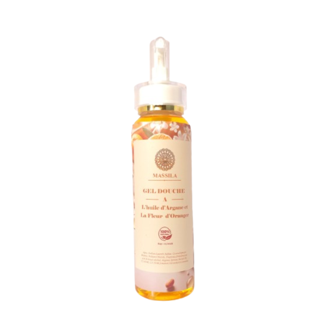 GEL DOUCHE À L’HUILE D’ARGANE ET À LA FLEUR D’ORANGER
