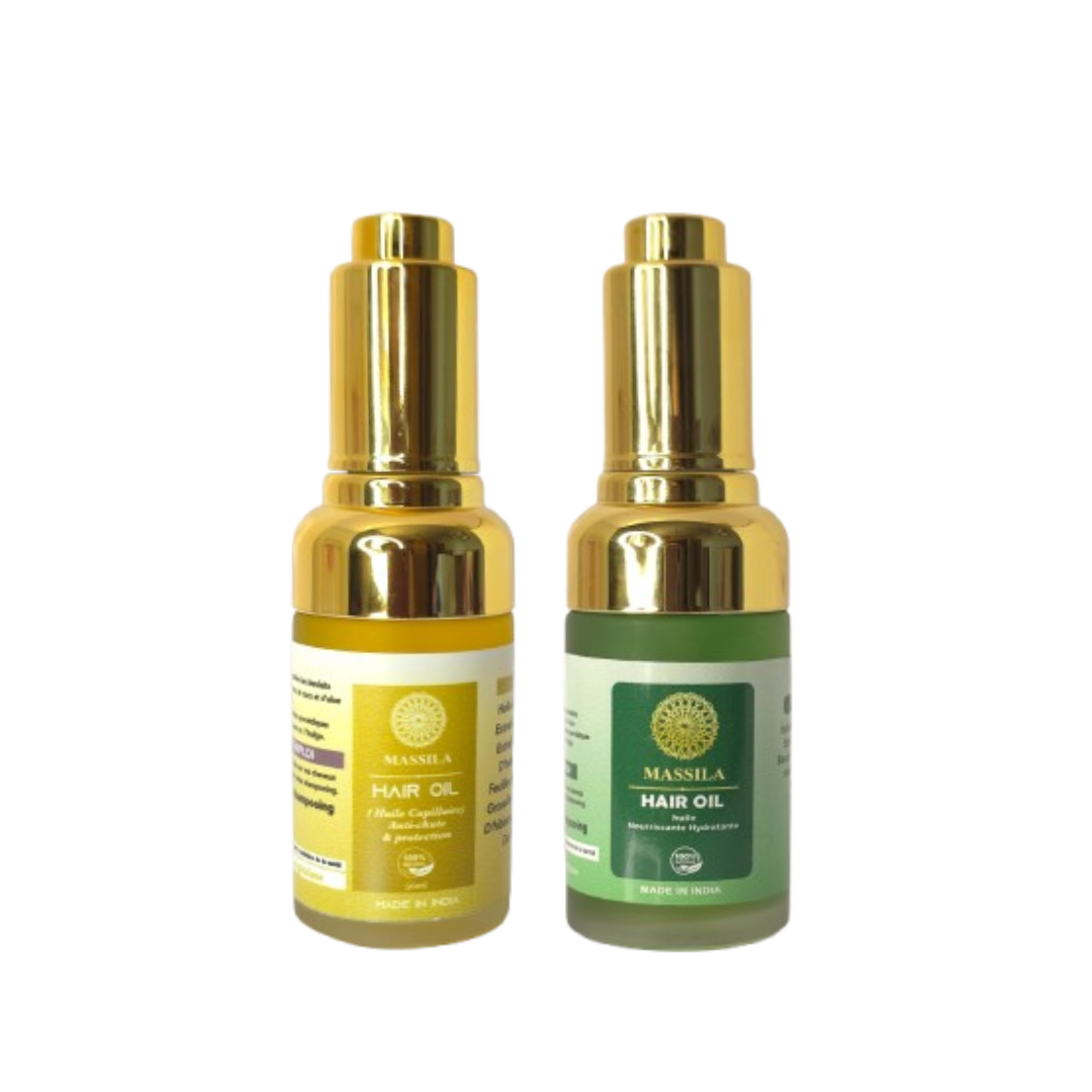 Pack Duo Huiles – Nutrition & Anti-Chute by Massila