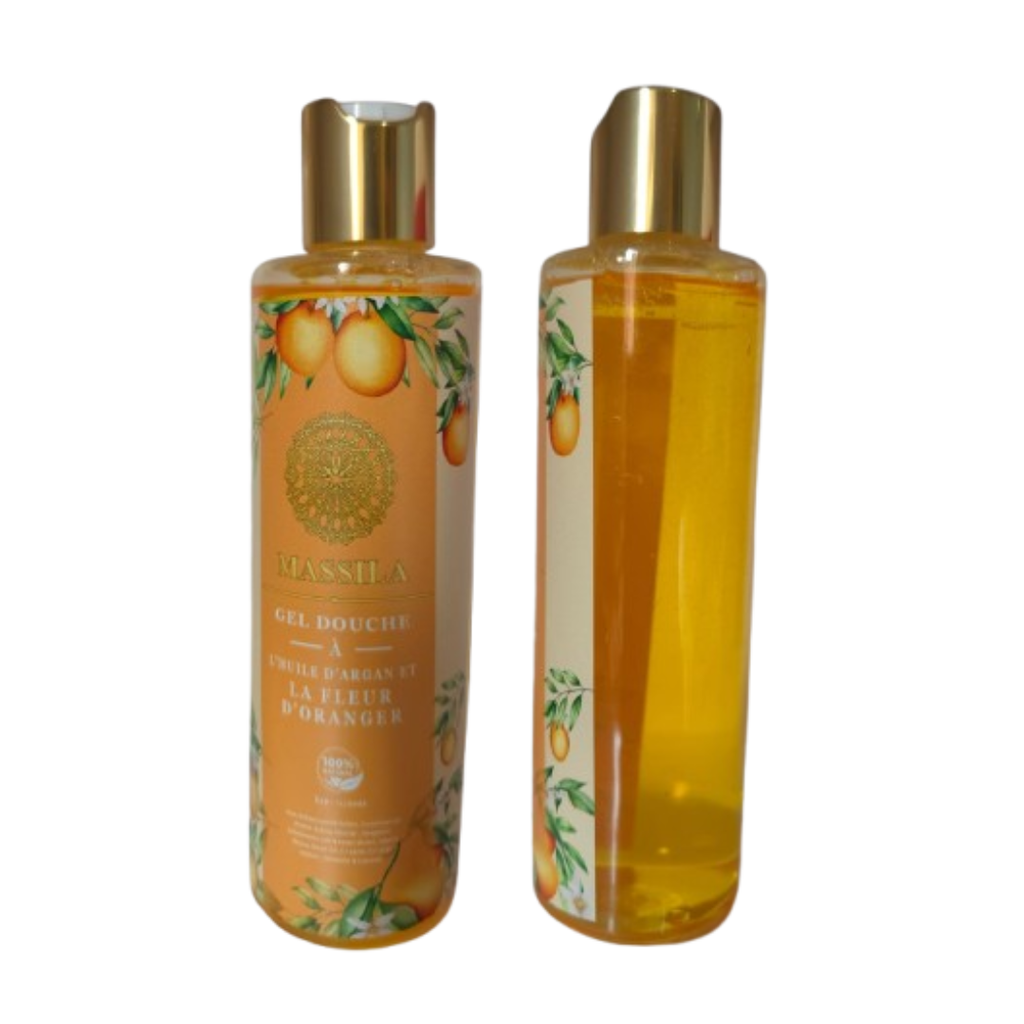 GEL DOUCHE À L’HUILE D’ARGANE ET À LA FLEUR D’ORANGER