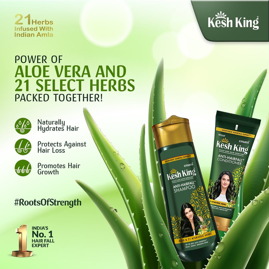 Kesh King – Combo Ayurvédique Anti-Chute Shampooing + Après-shampooing