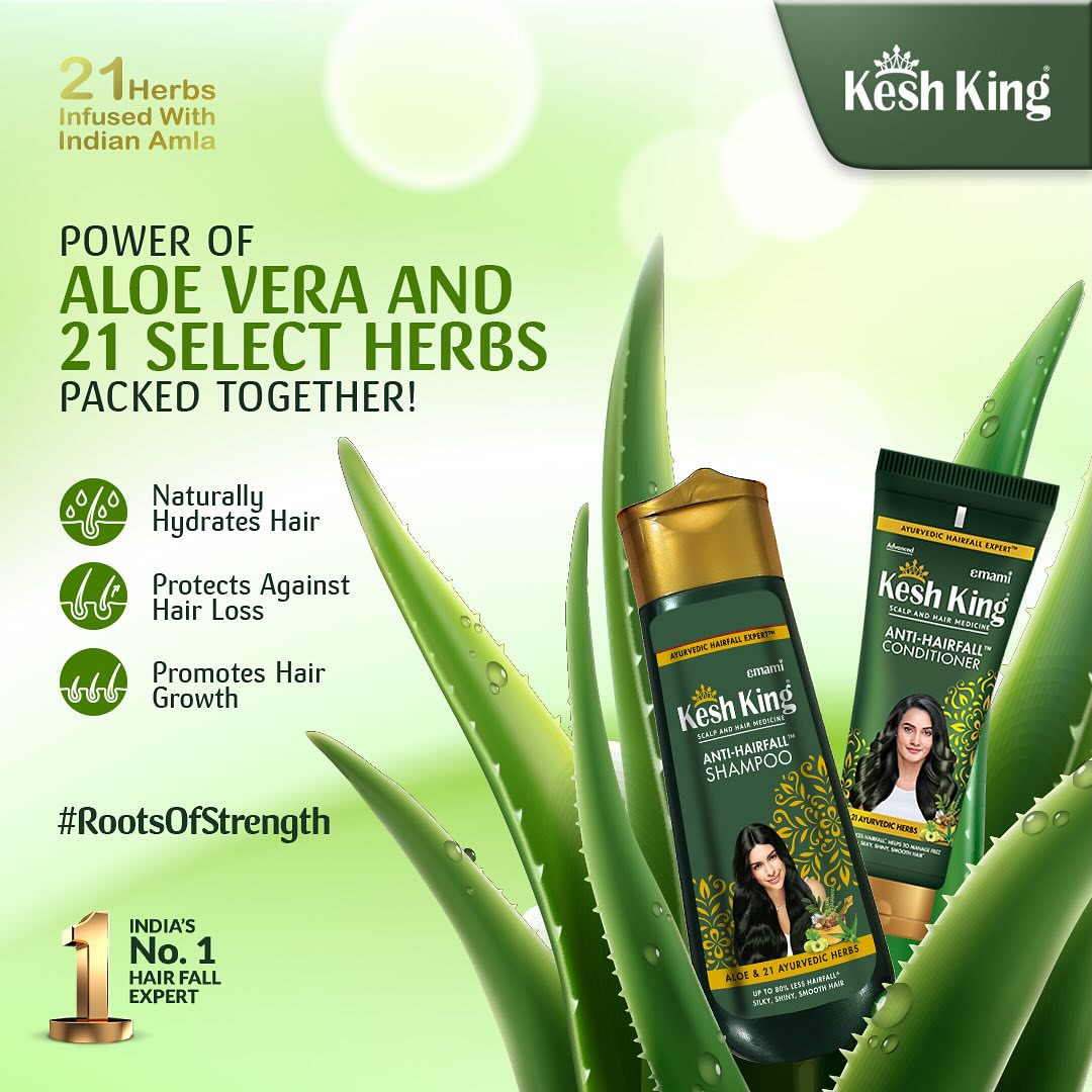 Kesh King – Combo Ayurvédique Anti-Chute Shampooing + Après-shampooing
