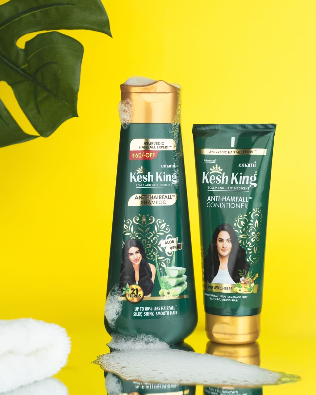 كيش كينج - كومبو أيورفيديك شامبو مضاد للتساقط + شامبو ما بعد الشامبو