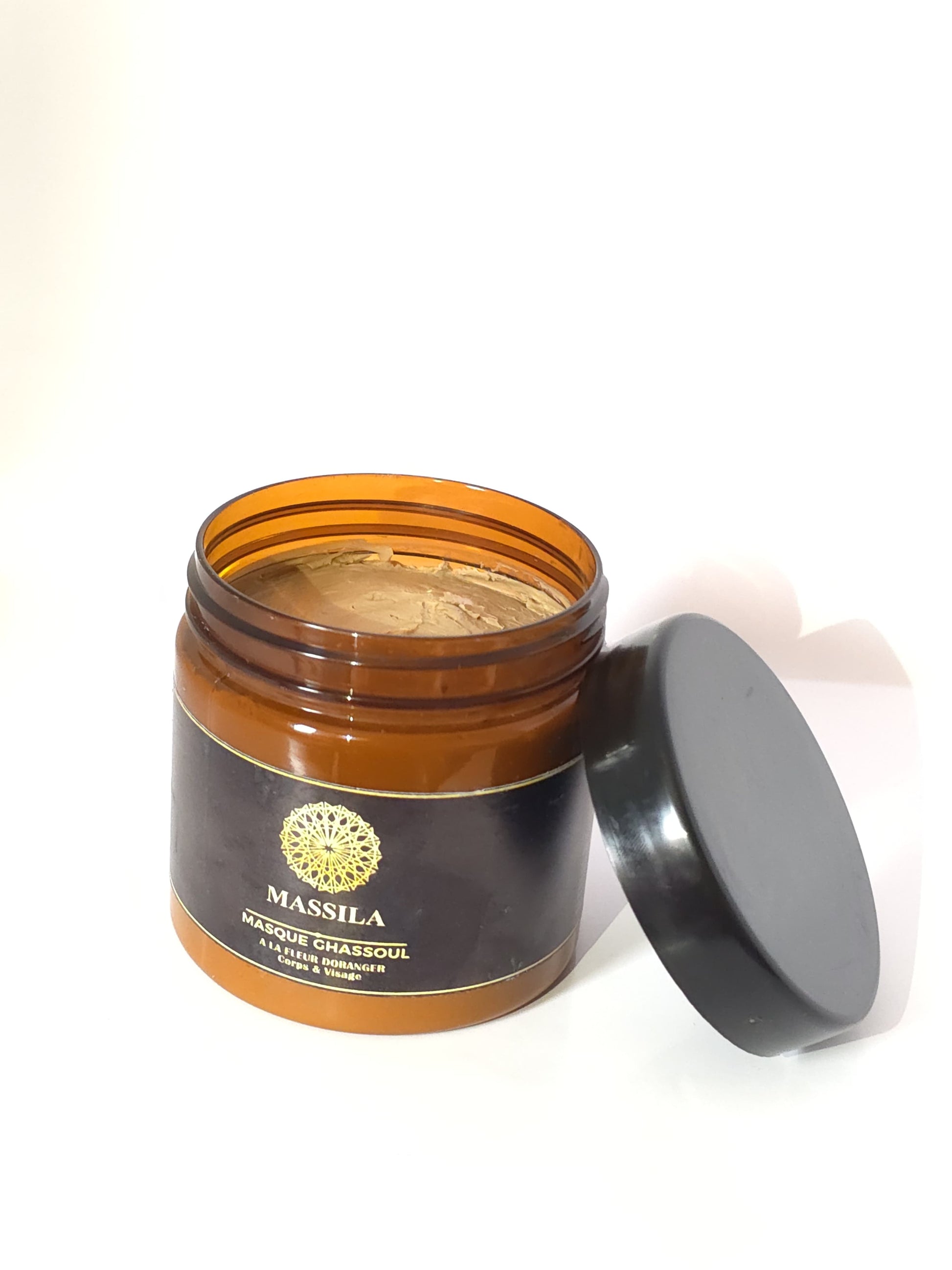 MASSILA Masque Ghassoul à la Fleur d'Oranger Corps & Visage - 200g
