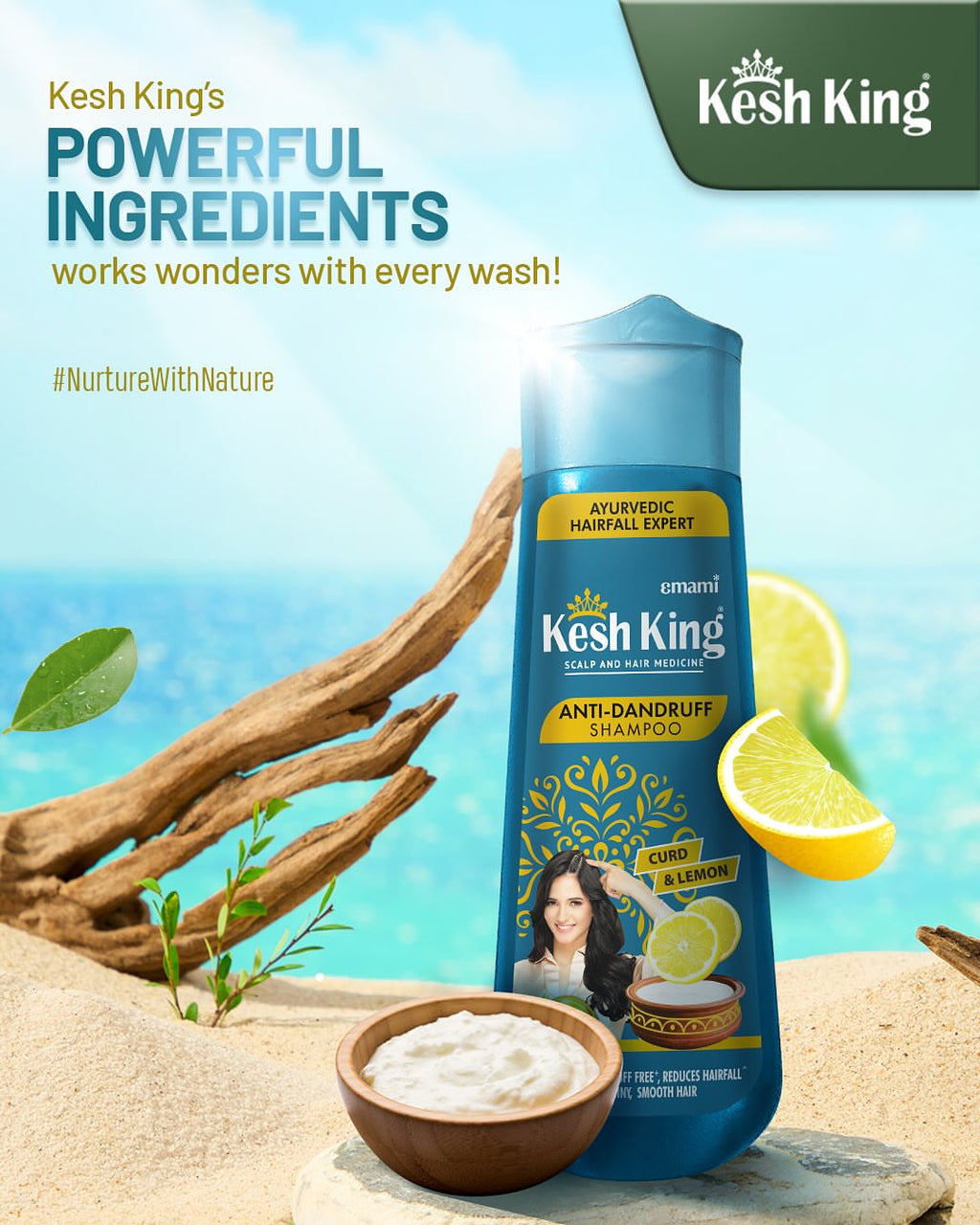 Kesh King Shampoing Ayurvédique Anti-Pelliculaire 200 ml