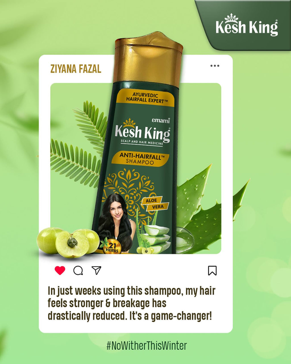 Shampoing ayurvédique anti-chute de cheveux Kesh King