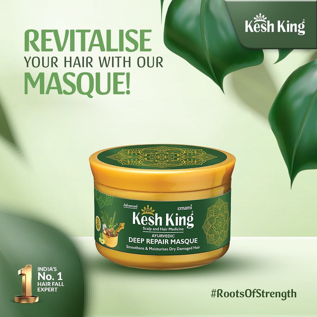 Kesh King Masque Réparateur Ayurvédique Profond – 200 ml