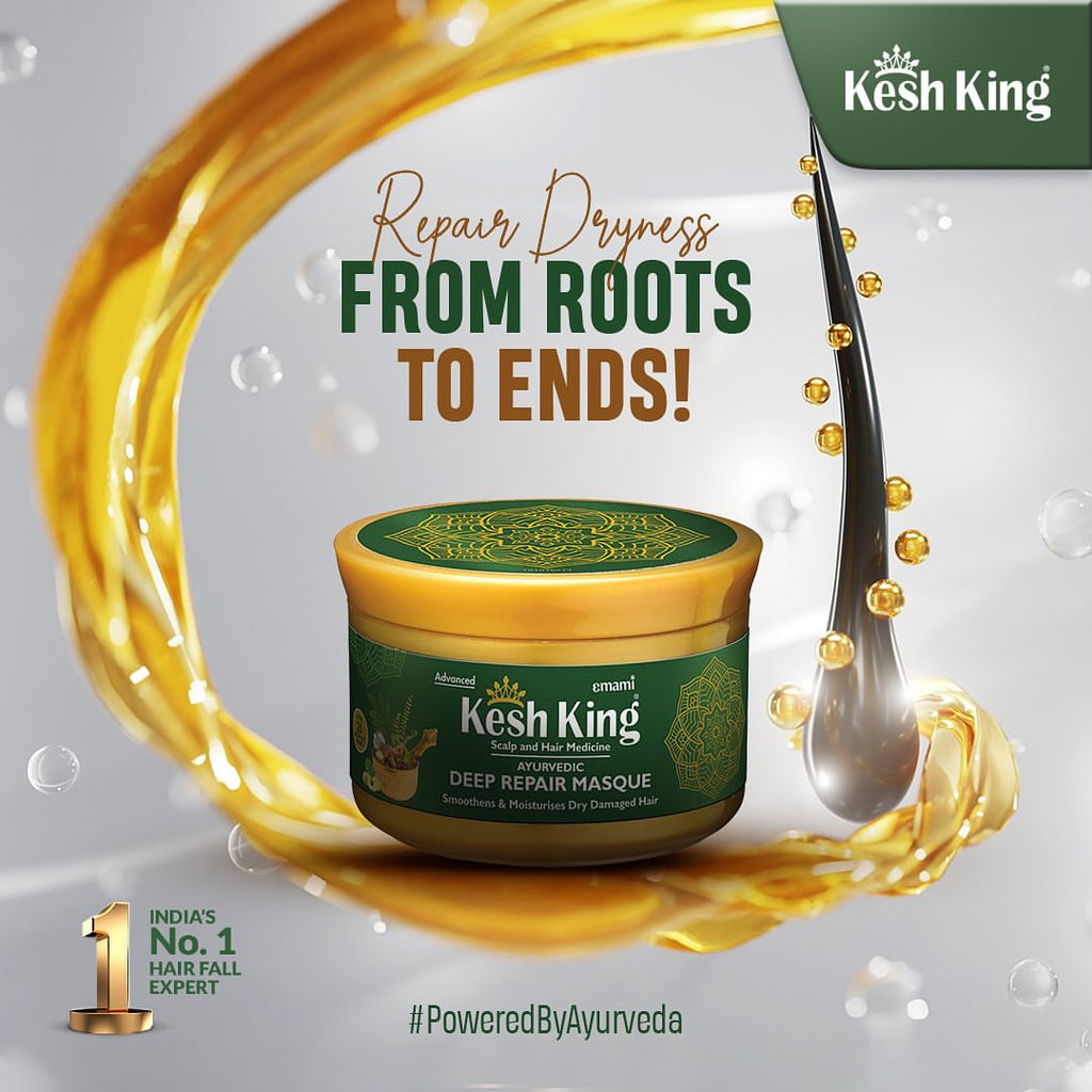 Kesh King Masque Réparateur Ayurvédique Profond – 200 ml