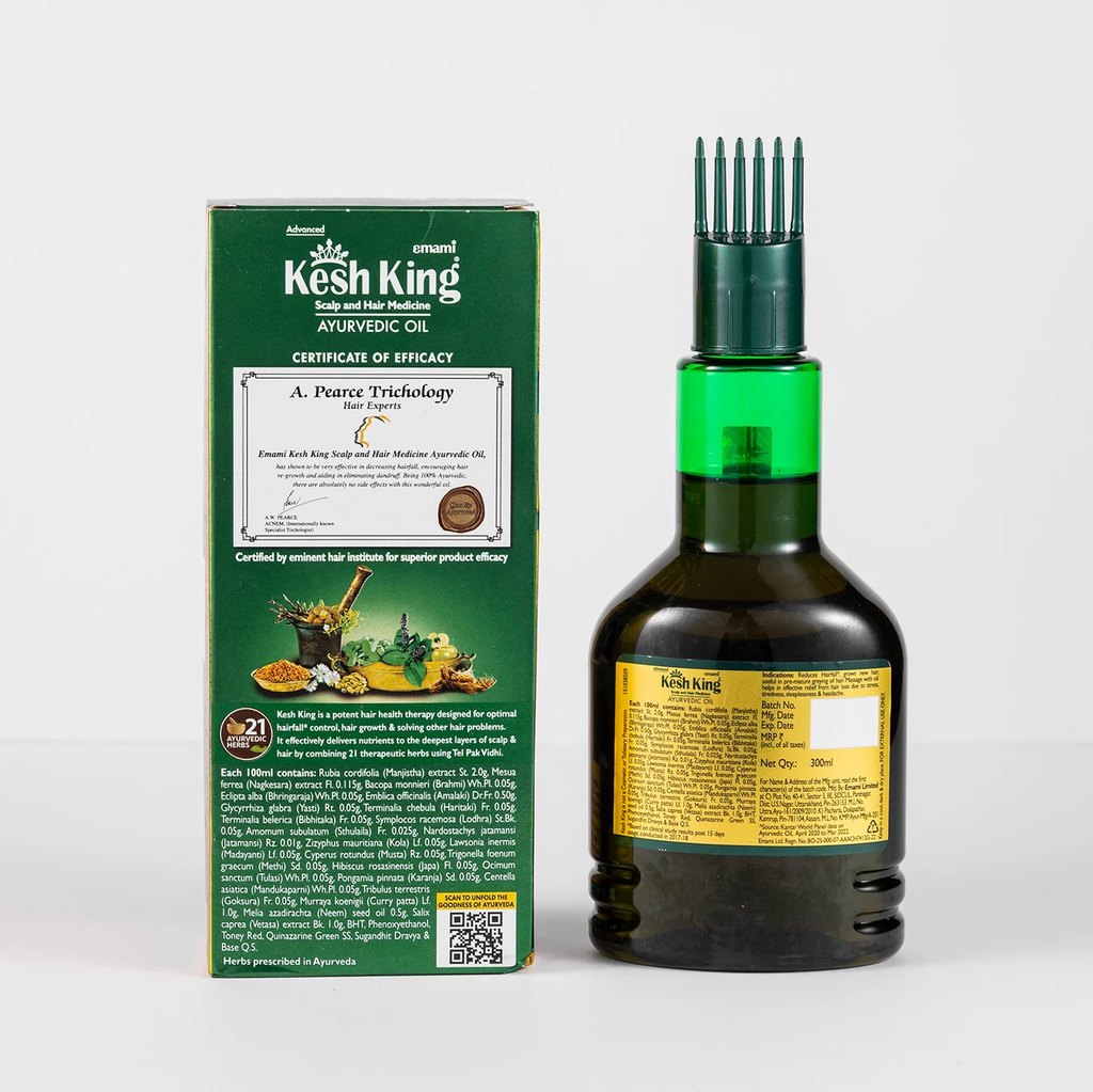 Huile médicinale ayurvédique Kesh King – Réduit la chute de cheveux, favorise la repousse