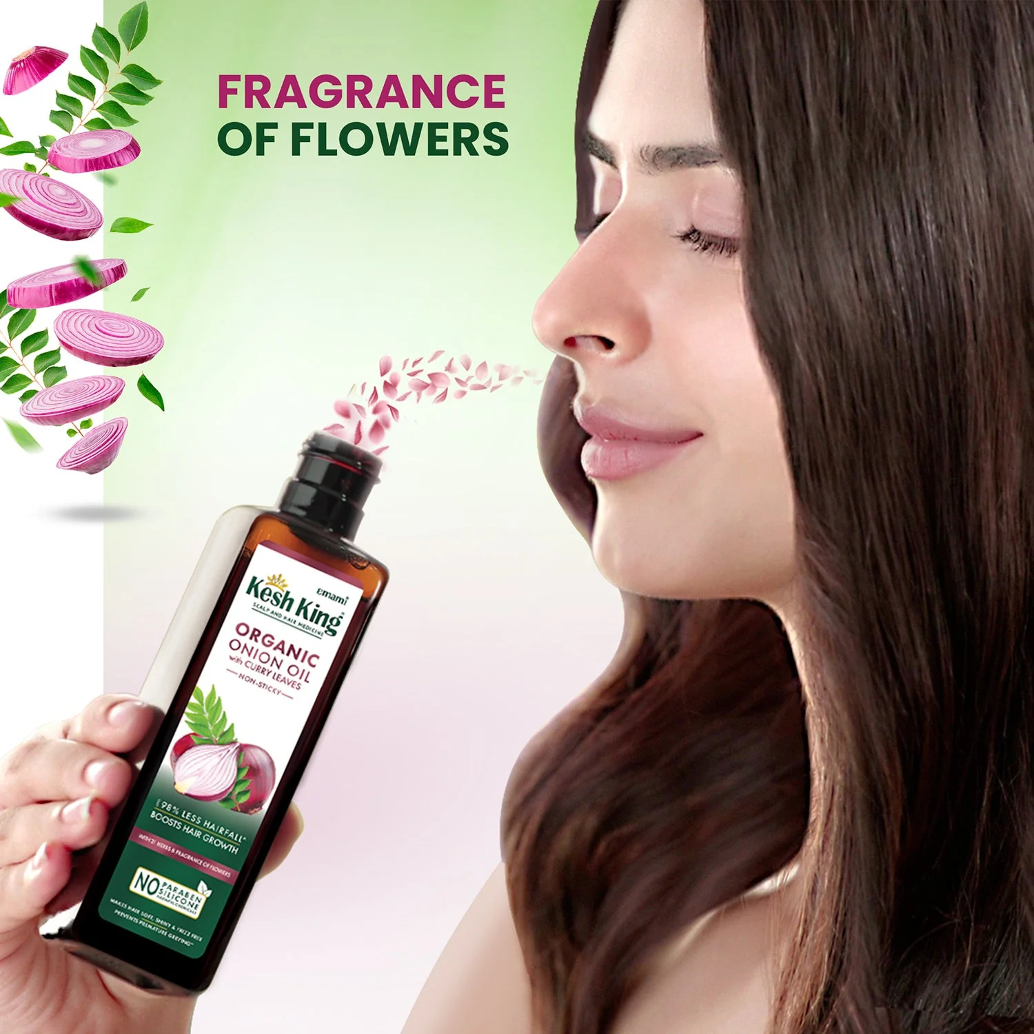 زيت البصل العضوي مع أوراق الكاري كيش كينج 100 مل