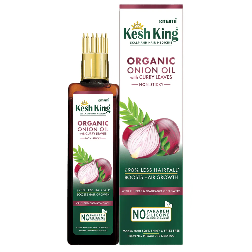Huile Bio à l’Oignon avec Feuilles de Curry Kesh King 100ml