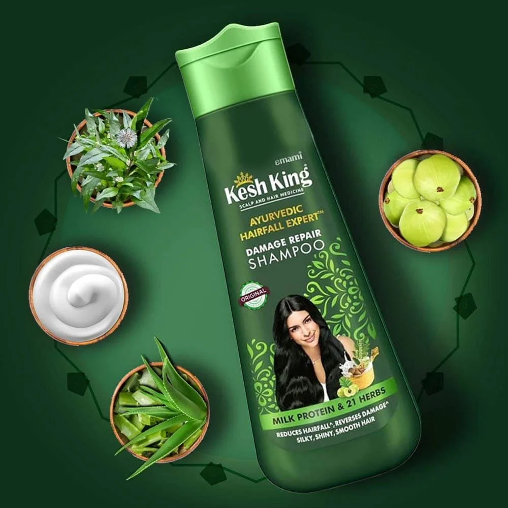 Shampoing ayurvédique réparateur Kesh King - 200 ml