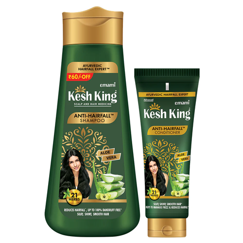 Kesh King – Combo Ayurvédique Anti-Chute Shampooing + Après-shampooing
