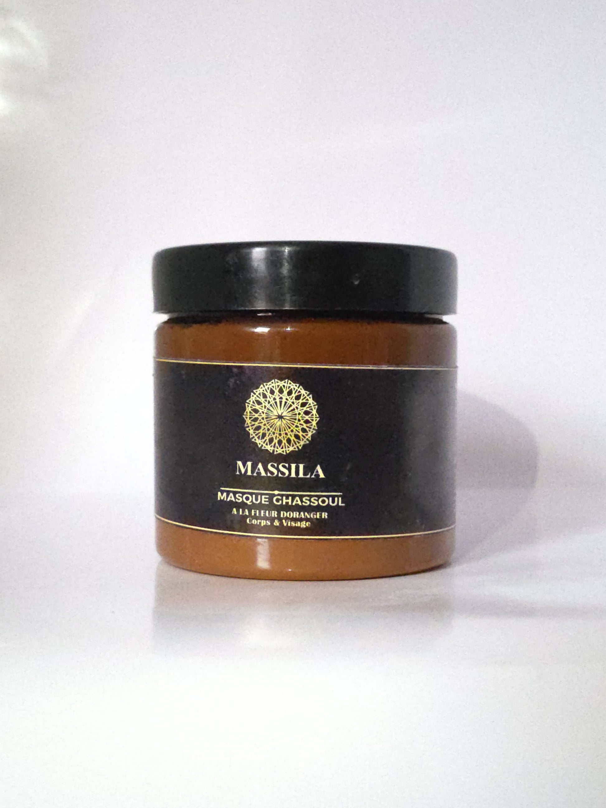 MASSILA Masque Ghassoul à la Fleur d'Oranger Corps & Visage - 200g